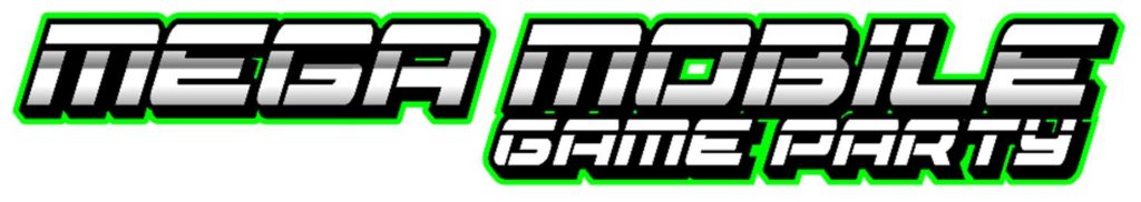 Mega Mobile video game party game truck logo 2